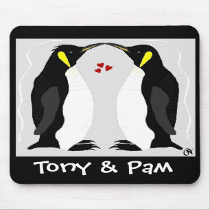 Tapis De Souris Amour personnalisé Mousepad de pingouin