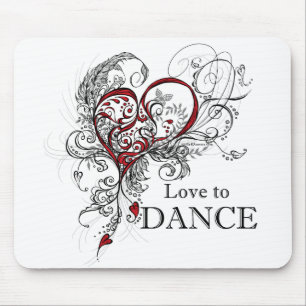 Tapis De Souris Amour pour danser Mousepad