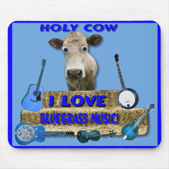 TAPIS DE SOURIS AMOUR SAINT BLUEGRASS-MOUSEPAD DE COW-I (Devant)