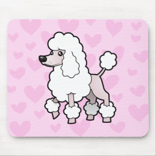 Tapis De Souris Amour standard/de miniature/jouet caniche