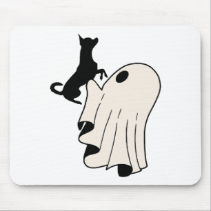 Tapis De Souris Amoureux de Chihuahua Fantôme Mignon