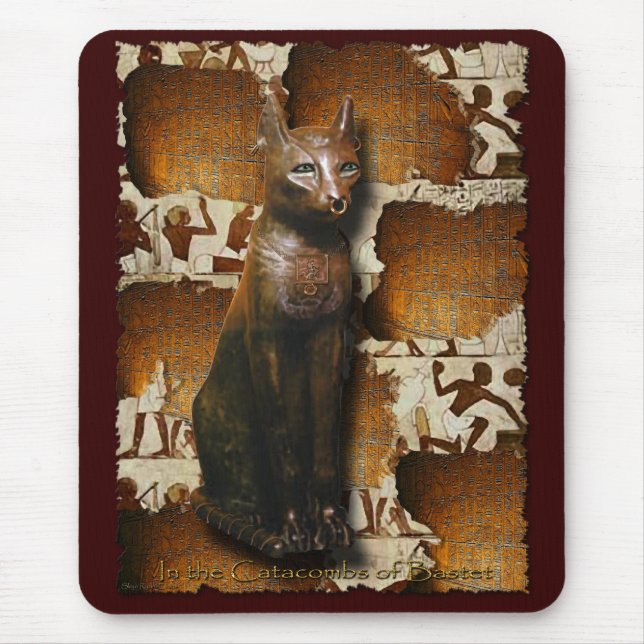 Tapis De Souris Amoureux des chats Bastet Mousepad (Devant)