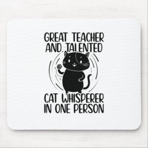 Tapis De Souris Amoureux des chats enseignant   Chats Animaux dome