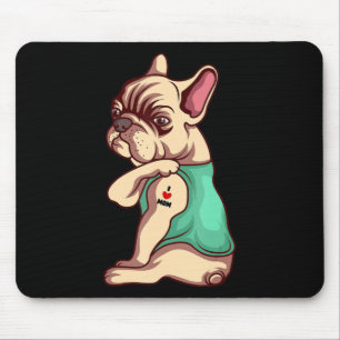 Tapis De Souris amoureux des chiens   Cool Français Bulldog I Lov