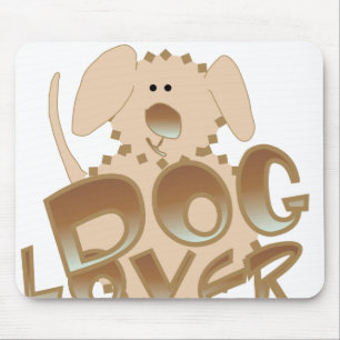 Tapis De Souris Amoureux des chiens de Brown