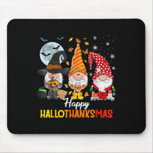 Tapis De Souris Amoureux des nains Halloween Joyeux Noël Joyeux Ha