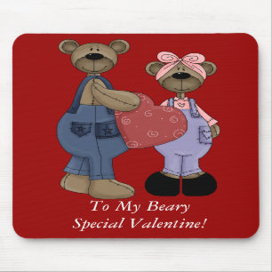 Tapis De Souris Amoureux Mousepad personnalisable d'ours