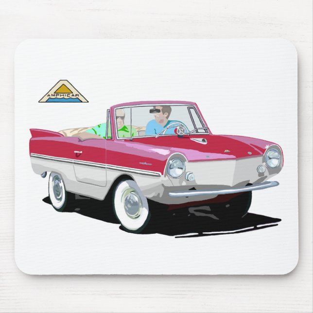 Tapis De Souris Amphicaire rouge-blanc (Devant)