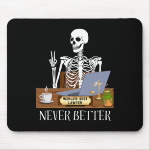 Tapis De Souris Amusant avocat Halloween