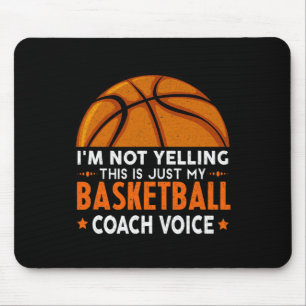 Tapis De Souris Amusant entraîneur de basket-ball