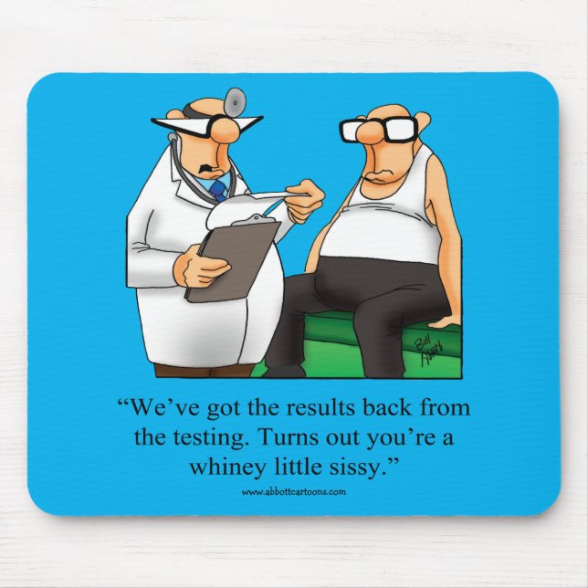 Tapis De Souris Amusant Humour de travail Médicale Mousepad (Devant)