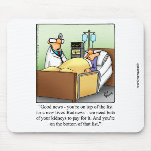 Tapis De Souris Amusant Humour Médicale Mousepad