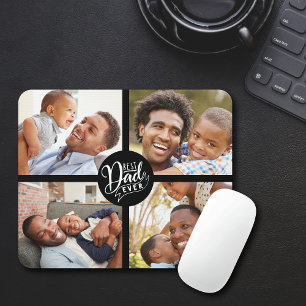 Tapis De Souris Amusant Meilleur Papa Jamais Quatre Photo Souris P