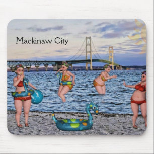 Tapis De Souris Amusant Pont Mackinaw City Mousepad