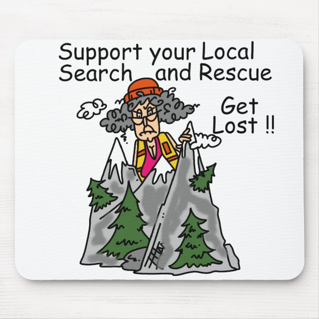 Tapis De Souris Amusant se perdre (Devant)