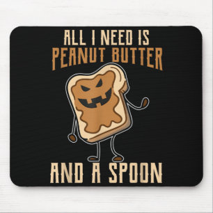 Tapis De Souris Amusant Top Peanut Butter Croquant Amour PBJ