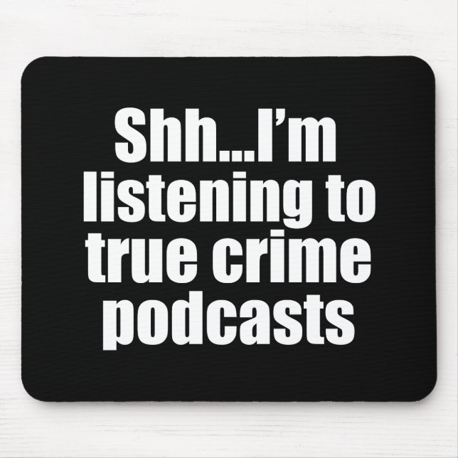 Tapis De Souris Amusant Ventilateur Podcast de Crimes Vrais (Devant)