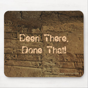 Tapis De Souris Amusant, Witty "Sumerian Cuneiform Writing" Mousep