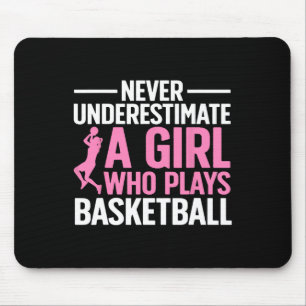 Tapis De Souris Amusants Basketball Art Pour Filles Jeunes Ados Ba