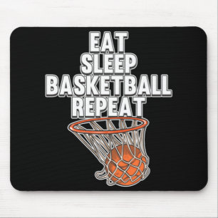 Tapis De Souris Amusants Manger Sleep Basketball Répéter Sports Co