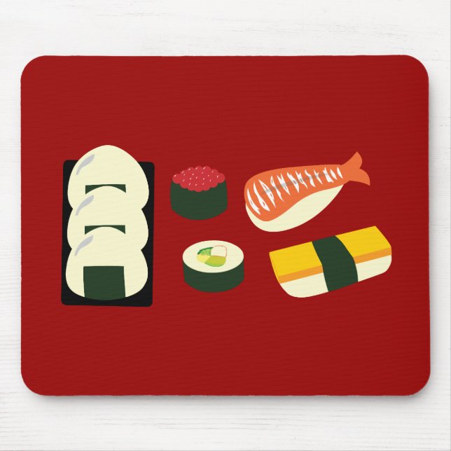 Tapis De Souris Amusement de sushi (Devant)