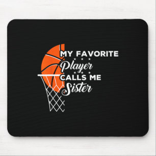 Tapis De Souris Amusez Mon Joueur Bysketbyll Favori M'Appelle Soeu