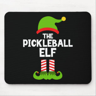 Tapis De Souris Amusez-Vous Pickleball Elf Christmas Matching Fami