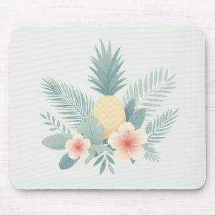 Tapis De Souris Ananas floral & Hawaiian