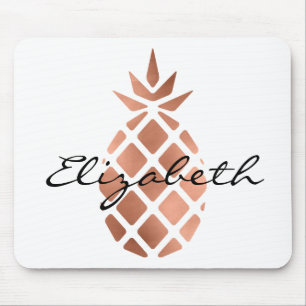 Tapis De Souris Ananas personnalisé tendance en feuille de métal d