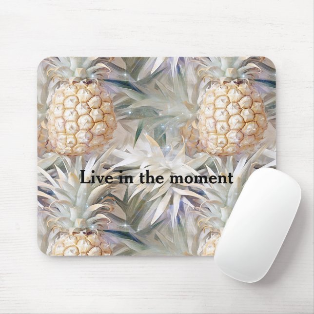 Tapis De Souris Ananas Tropical Cream Gold (Avec souris)