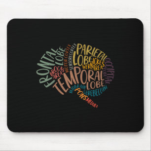 Tapis De Souris Anatomie De La Fête Mère Du Cerveau Infirmier Cerv