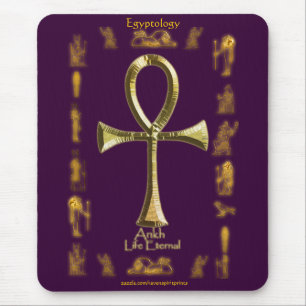 Tapis De Souris Ancien Ancien Égyptien Ankh Mousepad