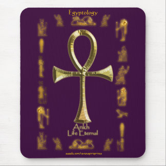 Tapis De Souris Ancien Ancien Égyptien Ankh Mousepad