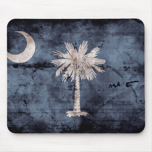Tapis De Souris Ancien drapeau de la Caroline du Sud ; (Devant)
