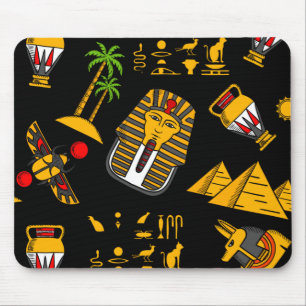 Tapis De Souris Ancien Motif égyptien Hiéroglyphique Arrière - pla