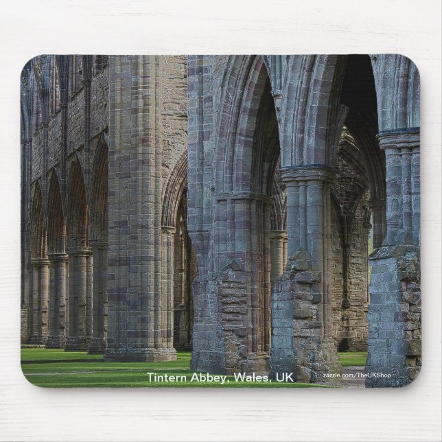 Tapis De Souris Ancienne abbaye de Tintern, monastère cistercien,  (Devant)