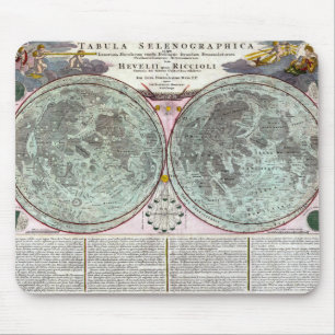 Tapis De Souris ancienne carte picturale de la lune