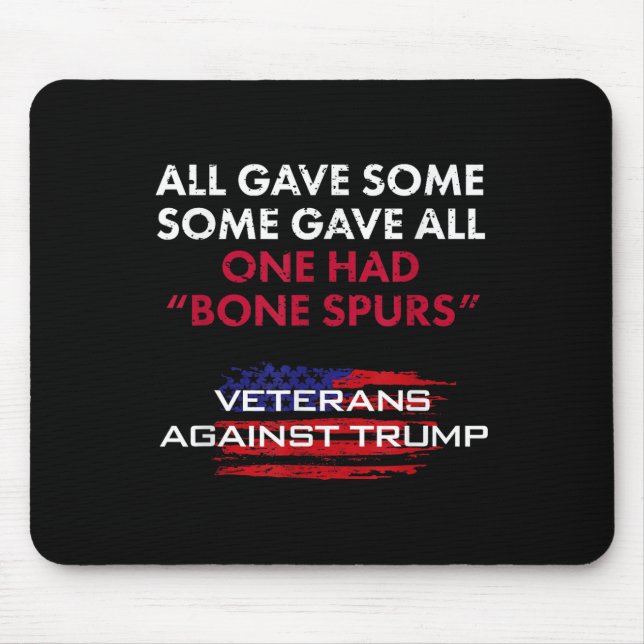 Tapis De Souris Anciens Combattants Anti-Trump Bone Dodger Spurs P (Devant)