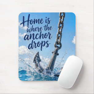 Tapis De Souris Ancre avec citation inspirante pour la maison