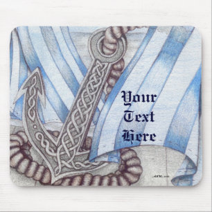 Tapis De Souris Ancre celtique nautique