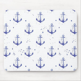 Tapis De Souris Ancre d'aquarelle Motif 2