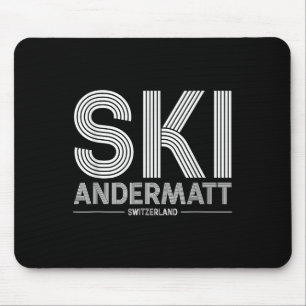 Tapis De Souris Andermatt Station de ski Alpes suisses Ski Suisse