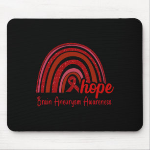 Tapis De Souris Aneurysme Sensibilisation Espérance Arc-en-ciel