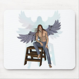Tapis De Souris Ange dans des blues-jean