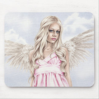 Tapis De Souris Ange dans Mousepad rose