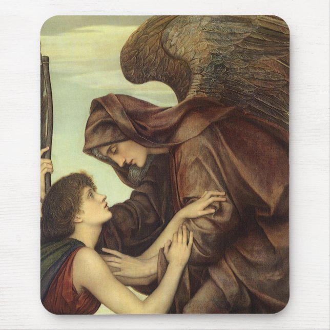 Tapis De Souris Ange de la mort par Evelyn De Morgan (Devant)