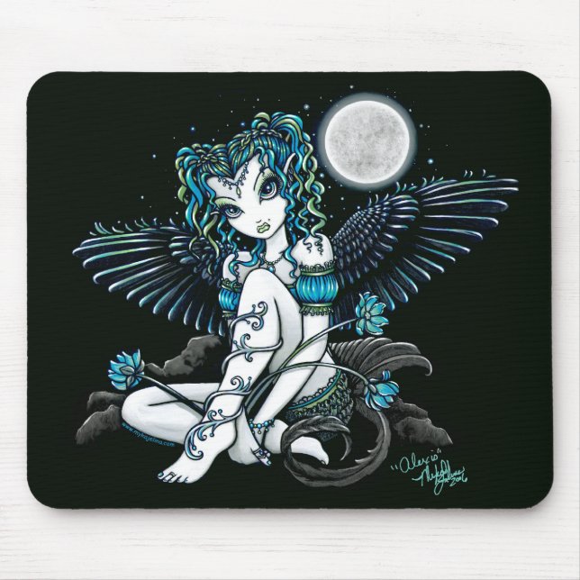 Tapis De Souris Ange de Lilly de lune d'Alexis (Devant)