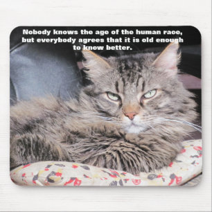 Tapis De Souris Ange grincheux avec la citation de "âge"