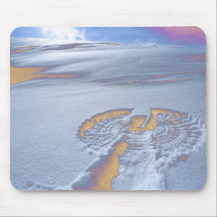 Tapis De Souris Ange Mousepad de neige