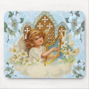 Tapis De Souris Angel Dans La Souris Nuageuse